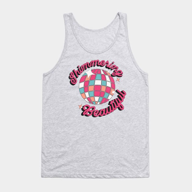 Mirrorball, Shimmering Beautiful Tank Top by Shimmery Artemis